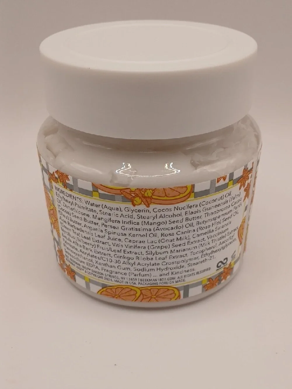 Beekman 1802 Spiced Orange Whipped Body Cream 8 oz. New Sealed